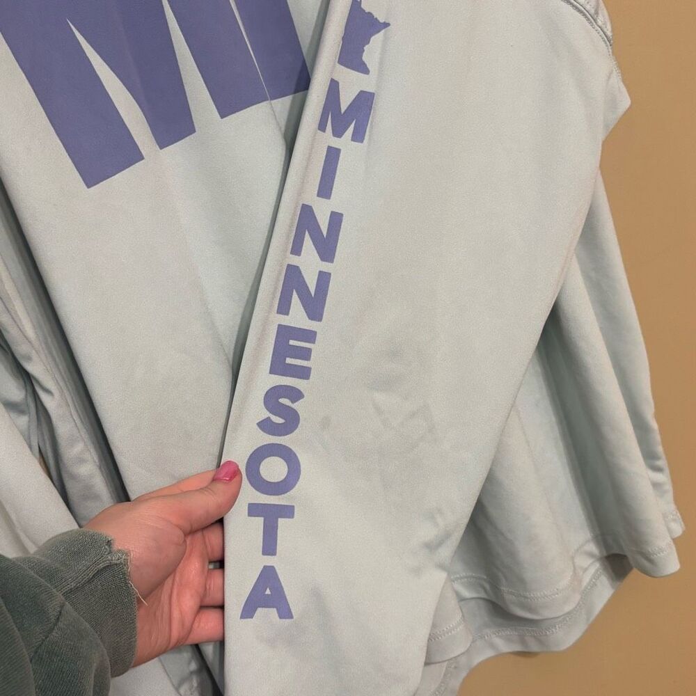 State of Mine Unisex Turquoise Blue Long Sleeve Minnesota Shirt 2XL - Picture 2 of 6